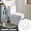 4 toilet brush refills, for wall mounting 4