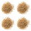 4-pack fyllnadsmaterial för bröllopspresentförpackningar, raffia kraftpapper 5