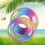 Thicken Sequins Translucent Gradient Rainbow Inflatable Swim Ring 8
