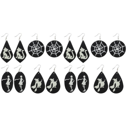 2 Light-Up Earrings “S” Party Decoration Teardrop Shape 1