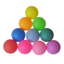 Ping Pong Balls PP Material 30 Pack Mixed Colors Seamless Table Tennis Training Balls