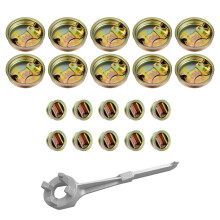 20Pcs Metal Drum Bung Plug with Gasket 2 Inch and 3/4 Inch Steel