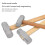 High Impact Octagonal Hammer with Comfortable Wooden Grip-6P 7