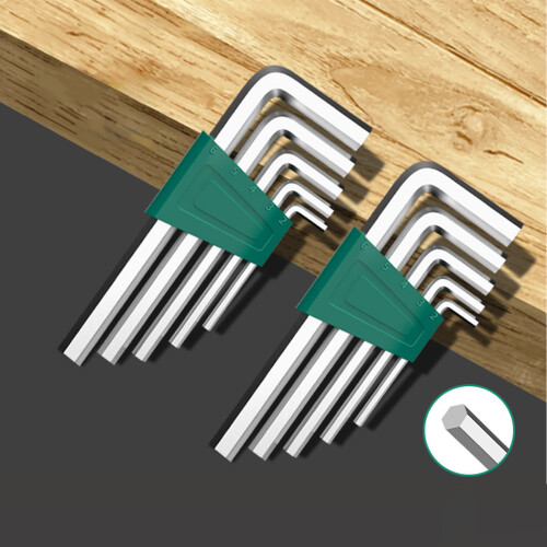 8pcs Rust Resistant Hexagon Spanner Hand Tools L Wrench Kit For 1