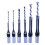 Precision Square Hole Mortise Chisel Drill Bit Set, 6pcs 4