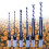 Precision Square Hole Mortise Chisel Drill Bit Set, 6pcs 5