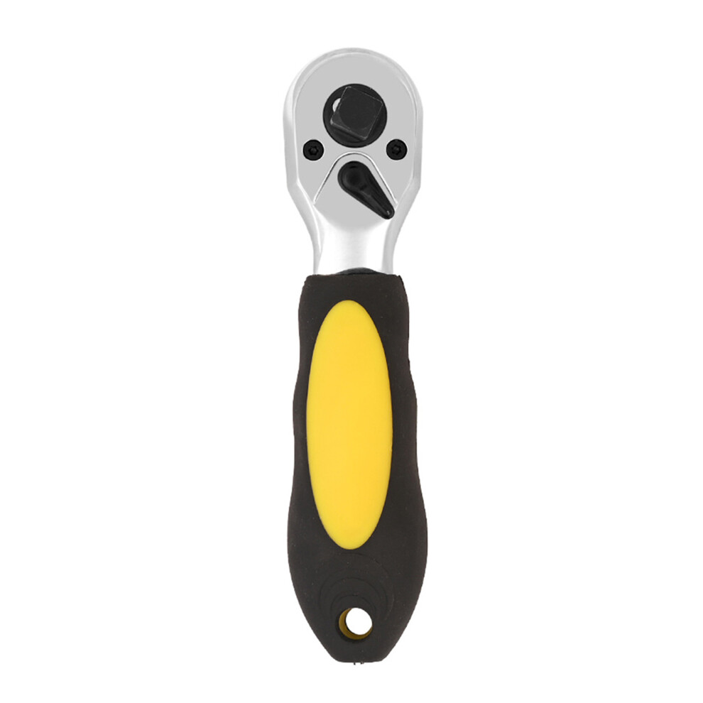 72 Teeth Mini Ratchet Wrench Industrial Grade- Yellow 7696000256191