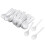 88 pcs. Plastic Round Head Disposable White 5