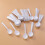 88 pcs. Plastic Round Head Disposable White 4