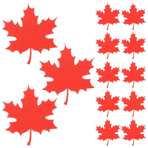 80 feuilles d'érable en papier pailleté, décorations d'automne 1
