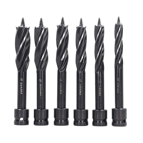 Woodworking Drill Bits, 6pcs /Set, Auger Drill Bit for Wood, 4