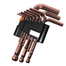 9Pcs Allen Key Wrench Lengthen Arm Ball-S2 standard ball hea
