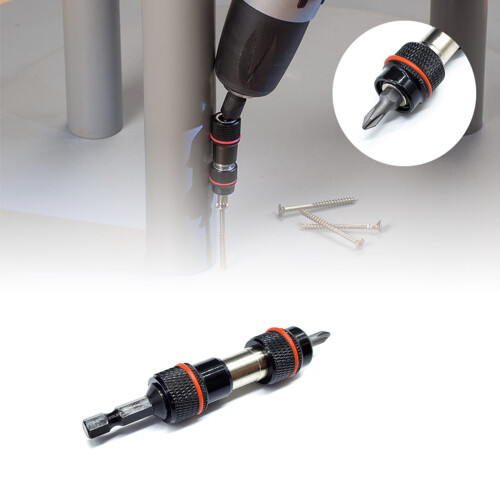Magnetic Screwdriver Drill Bit Holder Angle Pivoting Bit Tip 1