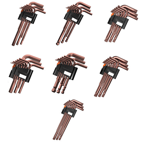 9Pcs/set Hex Key Wrench Sets L Shape Repair-S2 extended pattern 1