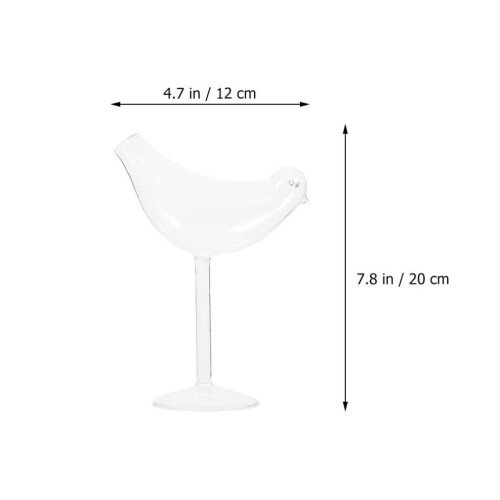 8 vogelförmige Cocktail-Weingläser 2