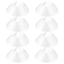 8-delad rund köksfläktsfettfilterreserv för köksfläkt 19,5 x 7,5 cm