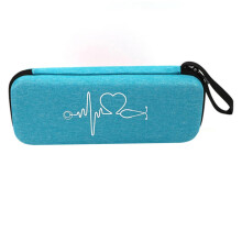 Stethoscope Case Portable Shockproof Multifunctional Storage Bag With Internal Net Pouch Sky Blue