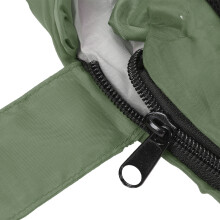 Outdoor Sleeping Bag with Hood Waterproof Military Green 1.8kg Warmth