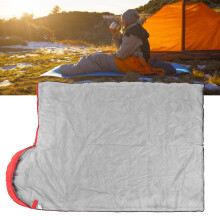Camping Wanderschlafsack mit Kapuze, wasserdicht, für Erwachsene, Rot