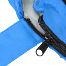 Erwachsenen-Wasserdichte Envelope-Schlafsack mit Kapuze für Rucksackreisen & Camping Blau