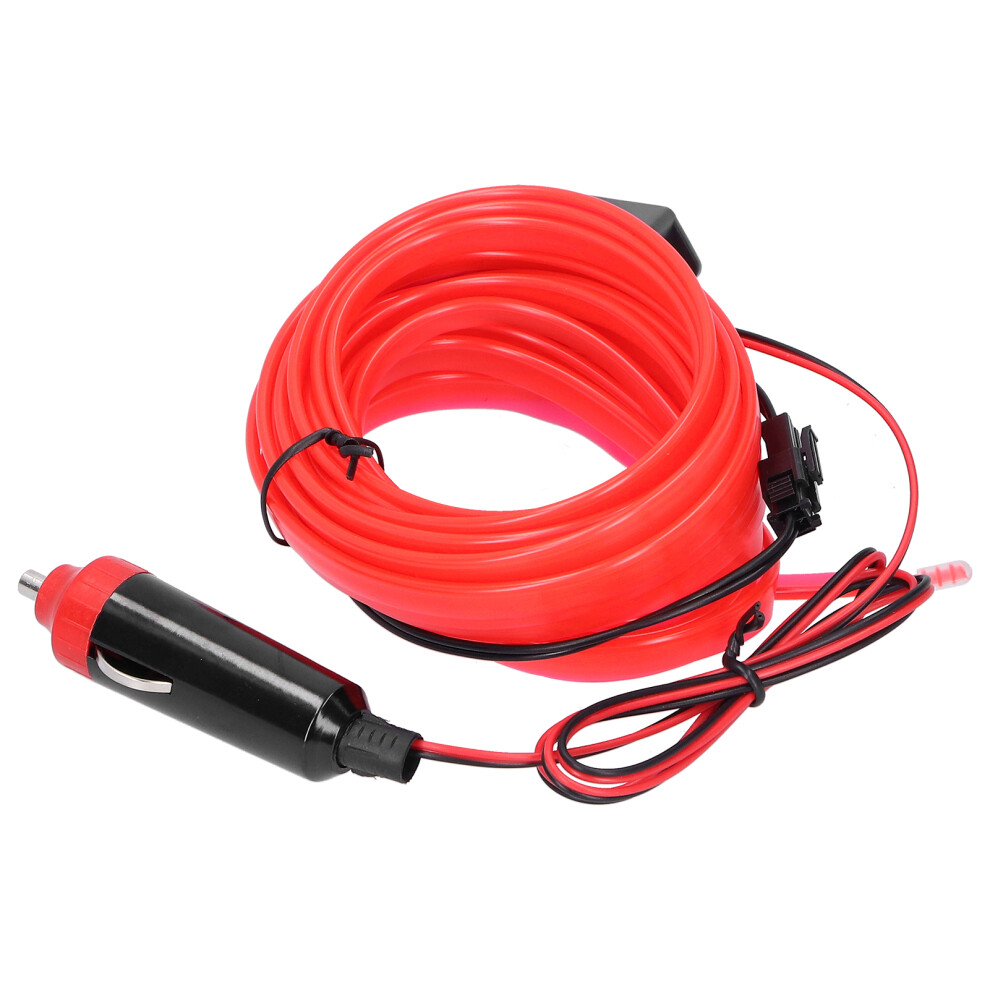 16.4Ft Car Led Strip 5M/12V Ambient Interior Ing For Vehicles Light/Red 4611360341595