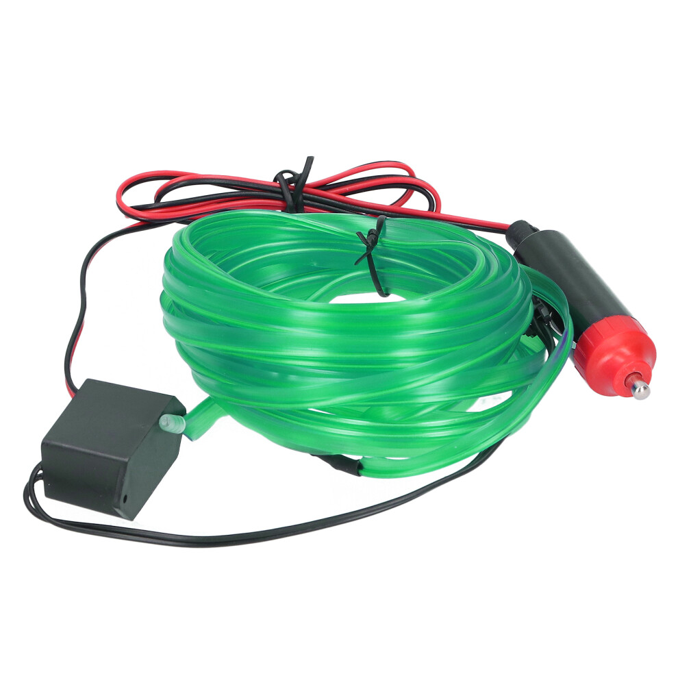 5M Auto Led Strip For Car Interior Dc12v Cigarette Lighter Green/Light 4671360341582