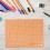 A4 Double-Sided Orange Plastic Cutting Mat for Sewing 4