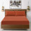 (Single, Rust) 30cm Fitted Sheet-Extra Soft Microfiber Fitted Bed Sheet- Single,Double & King Sizes 4