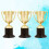 3 Unidades Troféu Plástico Para Competições 11