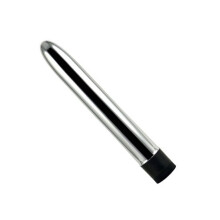 7 Inch Bullet Dildo Anal Butt Plug G-Spot Vibrator Sex Toys For Men And Women Couples Silver