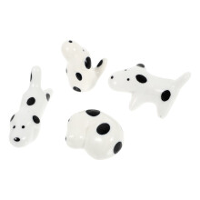 Niedliches Keramik-Hundebesteckset, 4-teilig