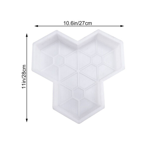 Maple leaf path shape for hand-cast concrete paving slabs, road construction 1