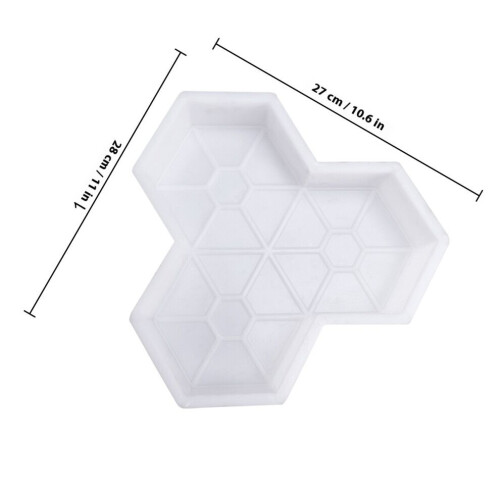 Maple leaf path shape for hand-cast concrete paving slabs, road construction 2