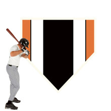 Pitchers Training Plate Non-Slip Mat 40x60cm Weatherproof High-Visibility Backyard Field Bases For Pitchers Referees Batters Hitting