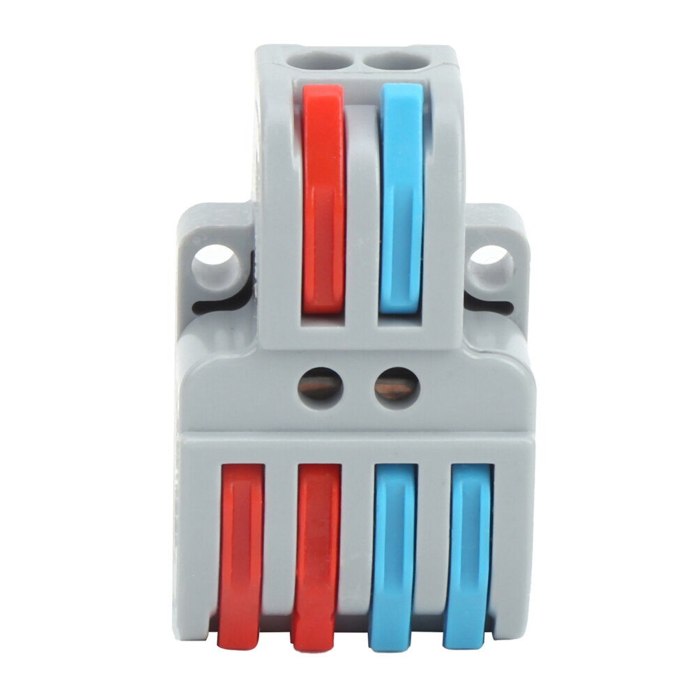 10Pcs Ltâ422 2 In 4 Out Color Terminal Block Quick Wire Connectors 8361360343452