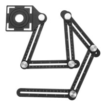 Winkelmesser aus Aluminiumlegierung für Fliesenöffnungen, Universal-Fräse