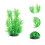 Akvariedesign, vattenväxter, plastsimulering, grönt 4