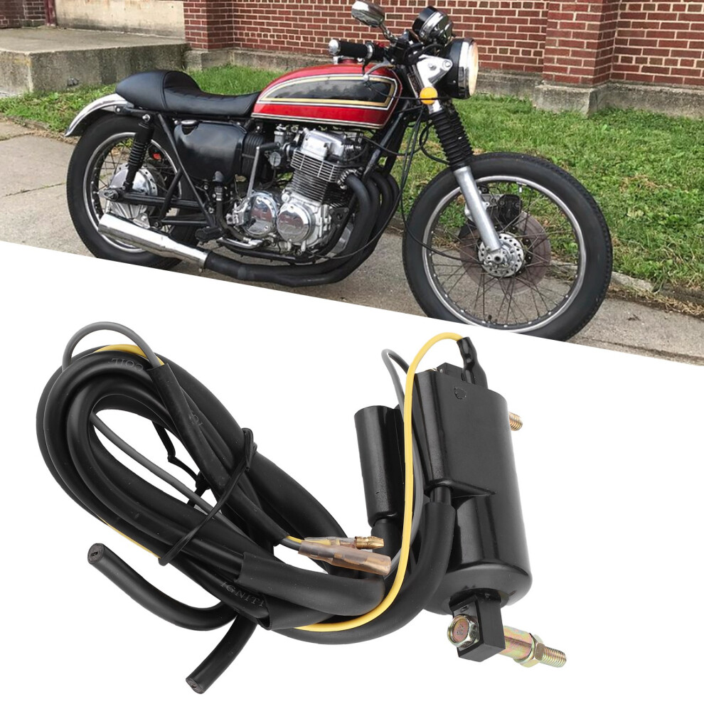 Ignition Coil For Yamaha Xv1700p Kz1000 Kz440 Gs750 90Mm Black 4361360344439