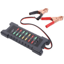 Comprobador de batería digital de 24 V con pinzas