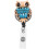 Badgeclip van legering, blauw 1 4