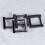 Suministros para hacer bolsas Anillo rectangular de metal 4 4