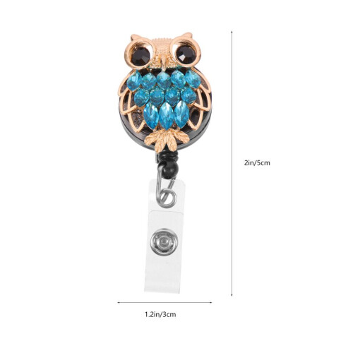 Badgeclip van legering, blauw 1 1
