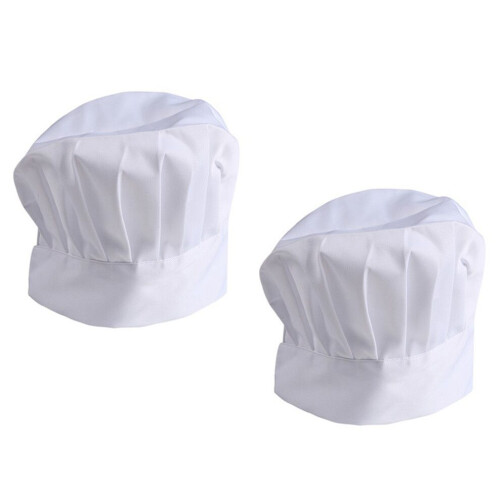 Justerbara barkockmössor för restaurangpersonal, 2-pack 2