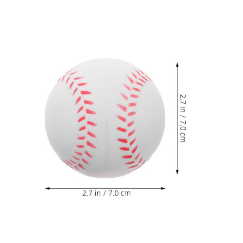 Baseball-Trainingsbälle, weiß, 4 Stück 1