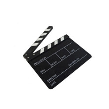 Blank Black Directors Clapboard Made of Acrylic 1 Set 11.8*9.8 inches