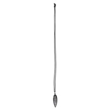 Zwarte Orthoceras ketting in unieke antieke stijl voor