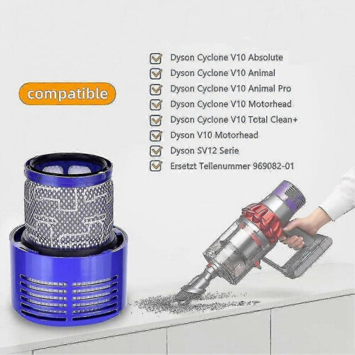 2 Pack V10 Filter Replacement Compatible with Dyson Cordless Vacuum Filters 2