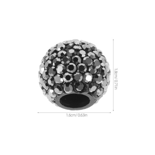 Bling däckventilhattar, svarta, 4 st 1