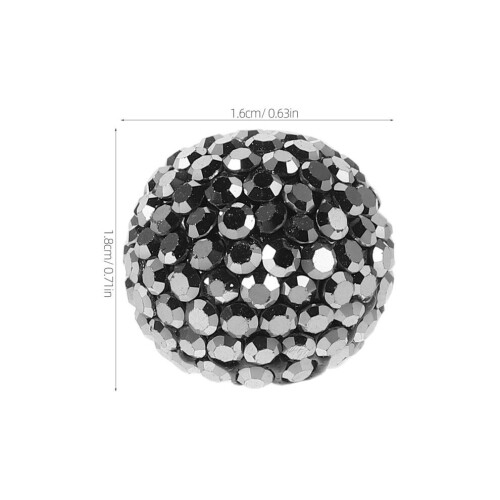Bling däckventilhattar, svarta, 4 st 2