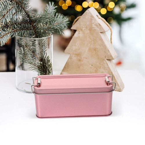 Tin box with lid for storing cookies and sweets 2